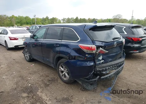 2015 Toyota Highlander Xle V6 from USA, damaged, VIN 5TDKKRFH0FS046180